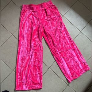 Velvet rave pants PINK